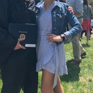 Vineyard Vines Seersucker Wrap Dress